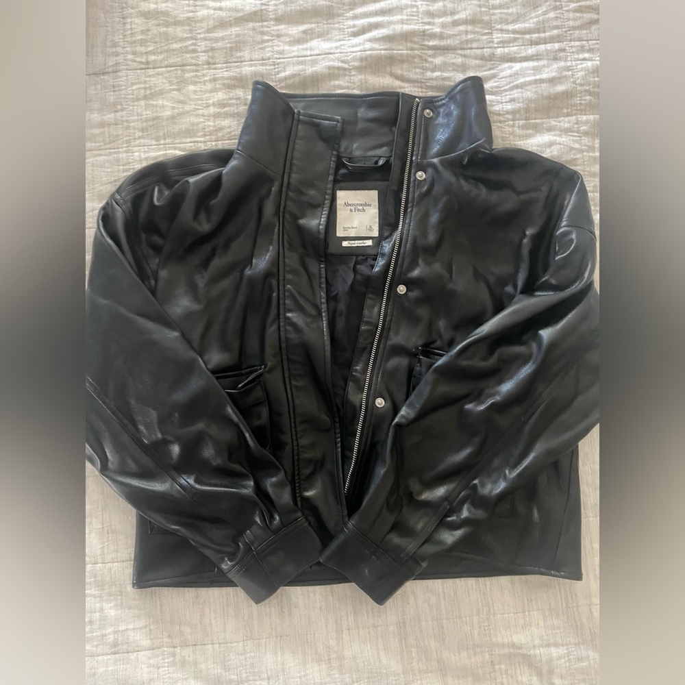 Vegan Leather Abercrombie & Fitch Jacket